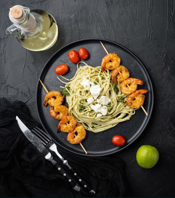 Garlic Shrimp Spaghetti